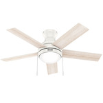 Aren Ceiling Fan with Light - Fresh White / Bleached Alder