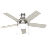 Aren Ceiling Fan with Light - Brushed Nickel / Matte Nickel