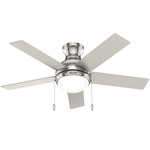 Aren Ceiling Fan with Light - Brushed Nickel / Matte Nickel