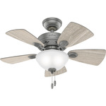 Watson Ceiling Fan with Light - Matte Silver / Light Gray Oak / Warm Grey Oak