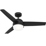 Midtown Ceiling Fan with Light - Matte Black / Matte Black