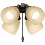 4-Light Light Kit - Premier Bronze / Frosted Amber