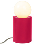 Ceramic Pillar Table Lamp - Cerise