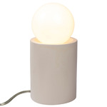 Ceramic Pillar Table Lamp - Matte White