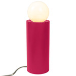 Ceramic Pillar Table Lamp - Cerise