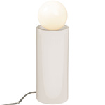 Ceramic Pillar Table Lamp - Gloss White