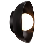 Ceramic Coupe Wall Sconce - Carbon / White