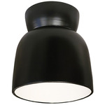 Ceramic Hourglass Ceiling Light Fixture - Carbon