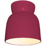 Ceramic Hourglass Ceiling Light Fixture - Cerise
