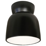 Ceramic Hourglass Outdoor Dark Sky Ceiling Light Fixture - Carbon