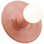 Ceramic Discus Wall Sconce - Gloss Blush