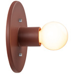 Ceramic Discus Wall Sconce - Canyon Clay