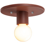Ceramic Discus Ceiling Light Fixture - Canyon Clay