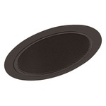 614 6 Inch Standard Slope Baffle Trim - Black / Black Baffle