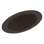 614 6 Inch Standard Slope Baffle Trim - Black/ Black Baffle