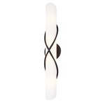 Roxbury Vanity Light - Graphite / Matte Opal