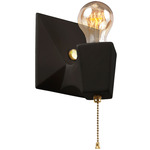 American Classics Geo Wall Sconce - Polished Brass / Carbon