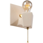 American Classics Geo Wall Sconce - Polished Brass / Matte White
