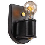 American Classics Nouveau Wall Sconce - Polished Brass / Carbon