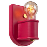 American Classics Nouveau Wall Sconce - Polished Brass / Cerise