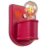 American Classics Nouveau Wall Sconce - Brushed Nickel / Cerise