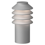 Bysted 24V Outdoor Bollard - Natural Aluminum