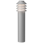 Bysted 24V Outdoor Bollard - Natural Aluminum