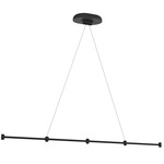 Dependant Linear Pendant Hanging Canopy - Black