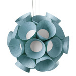 Dandelion Pendant - White / Sea Blue