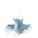 Minimikado Pendant - Brushed Nickel / Sea Blue