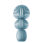 Totem Pendant - Brushed Nickel / Sea Blue Wood