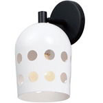 Dottie Wall Sconce - Black / White