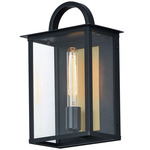 Manchester Outdoor Wall Sconce - Black / Clear