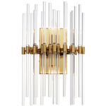 Divine Wall Sconce - Heritage Brass / Clear