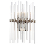 Divine Wall Sconce - Polished Nickel / Clear