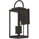 Nassau Vivex Outdoor Wall Sconce - Black / Clear