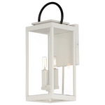 Nassau Vivex Outdoor Wall Sconce - White / Clear