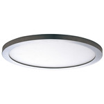 Wafer Round 120-277V 3000K Surface Light - Satin Nickel / White Polycarbonate