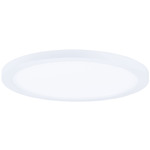 Wafer Round 120-277V 0-10V Dim 3000K Surface Light - White / White Polycarbonate