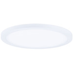 Wafer Round 120-277V 3000K Surface Light - White / White Polycarbonate