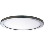 Wafer Round 120-277V 3000K Surface Light - Satin Nickel / White Polycarbonate