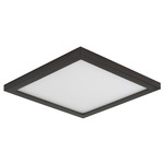 Wafer SQ 120-277V 3000K Wet Location Ceiling Light - Bronze / White