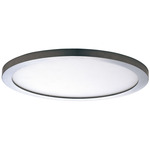 Wafer Round 120-277V 3000K Surface Light - Satin Nickel / White Polycarbonate