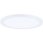 Wafer Round 120-277V 3000K Surface Light - White / White Polycarbonate