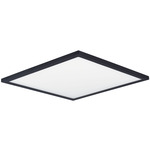 Wafer SQ 120-277V 3000K Wet Location Ceiling Light - Black / White