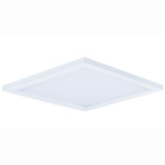 Wafer SQ 120-277V Wet Location Ceiling Light - White / White