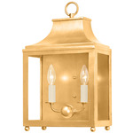 Leigh Wall Light - Gold Leaf / Clear