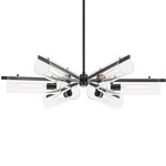 Ariel Chandelier - Black / Clear