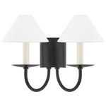 Lenore Dual Wall Sconce - Black / White