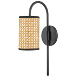 Dolores Wall Sconce - Black / Natural